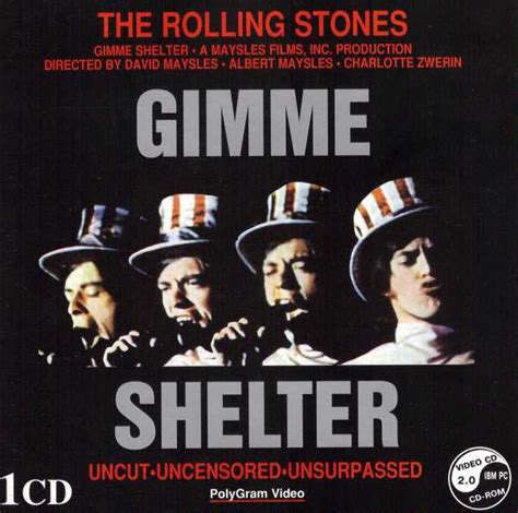 Gimme Shelter: Directed by Albert Maysles, David Maysles, Charlotte Zwerin. With The Rolling Stones, Mick Jagger, Charlie Watts, Keith Richards. When three hundred thousand …